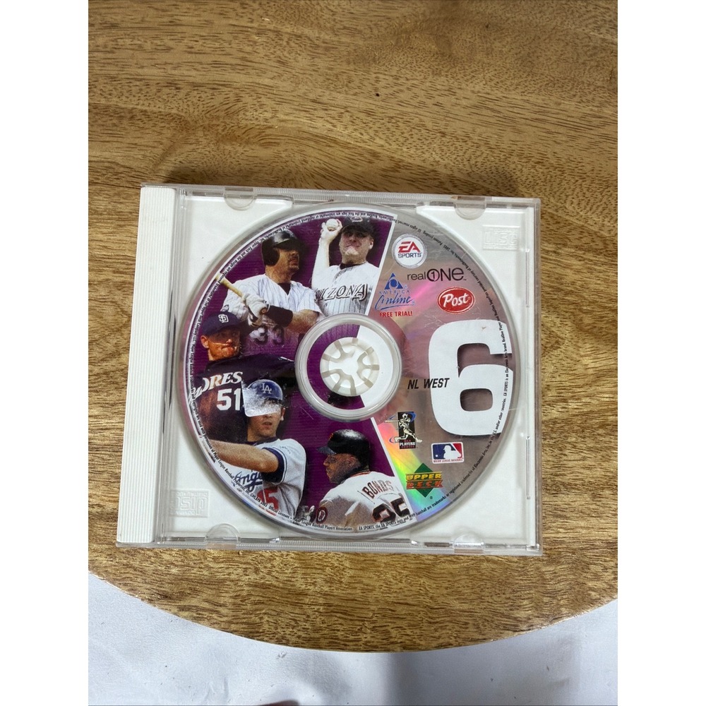 EA Sports Triple Play Baseball 2002 NL West PC CD-ROM Post Upper Deck Promo Disc